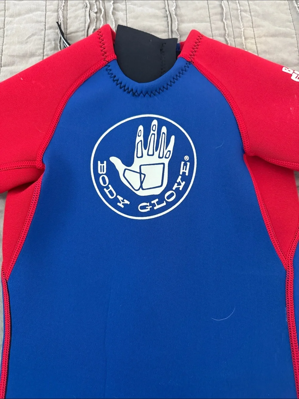 Body Glove Kids Blue and Red Short-Sleeve Swim Suit